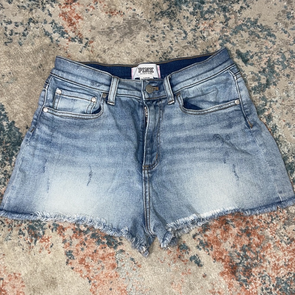 [PINK] frayed shorts